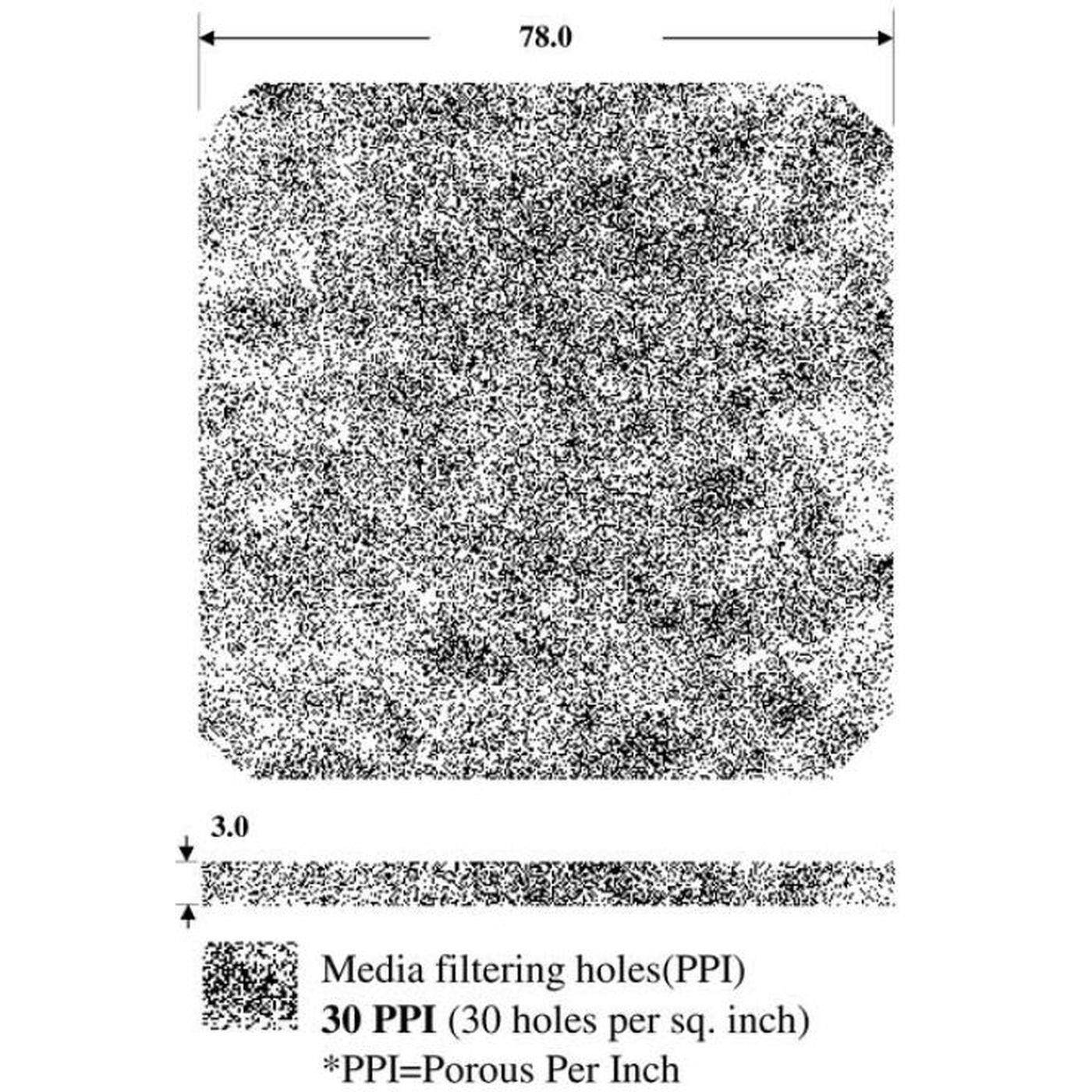Fan grille + Dust filter 80x80mm 30ppi 3-part spin-on filter Fan grille + Dust filter 80x80mm 30ppi 3-part spin-on filter