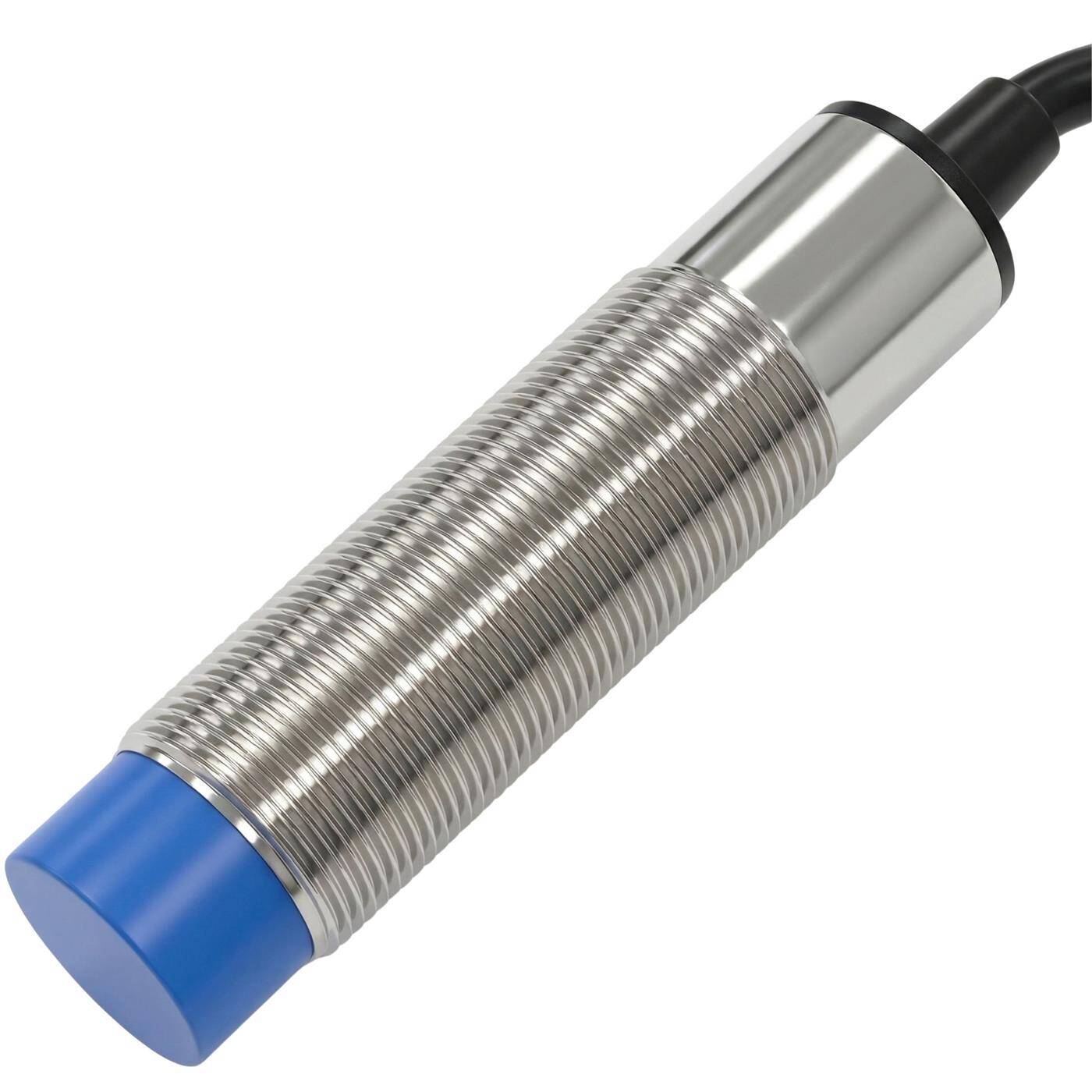 Lumonic Näherungsschalter  | M12 ?12mm | 6…36V DC | Öffner, NPN, IP67 | Erfassungsbereich < 4mm | Näherungssensor aus Messing, vernickelt | Endschalter mit offenem Kabelende