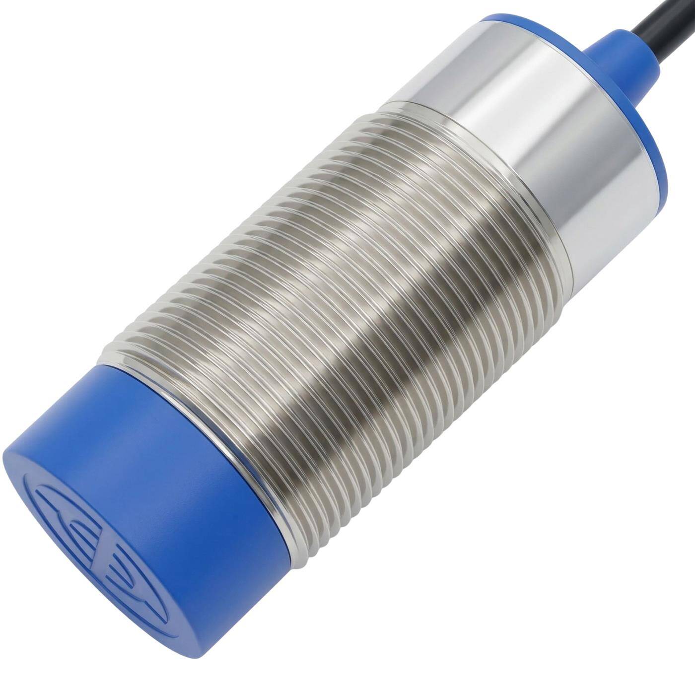 Lumonic Näherungsschalter  | M30 ?30mm | 6…36V DC | Öffner, NPN, IP67 | Erfassungsbereich < 10mm | Näherungssensor aus Messing, vernickelt | Endschalter mit offenem Kabelende