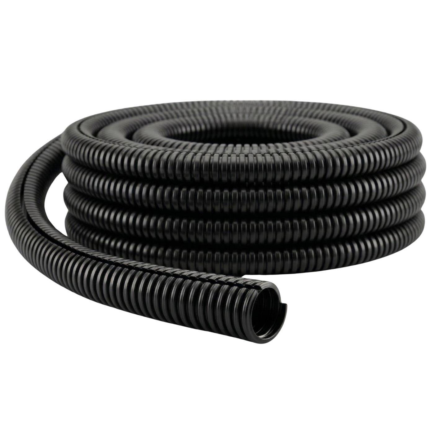 Lumonic 10m Wellrohr geschlitzt | Innendurchmesser 14mm | -40…+125°C | flammhemmendes Polypropylen | Solar, Hausverkabelung, KFZ, Schaltschrank