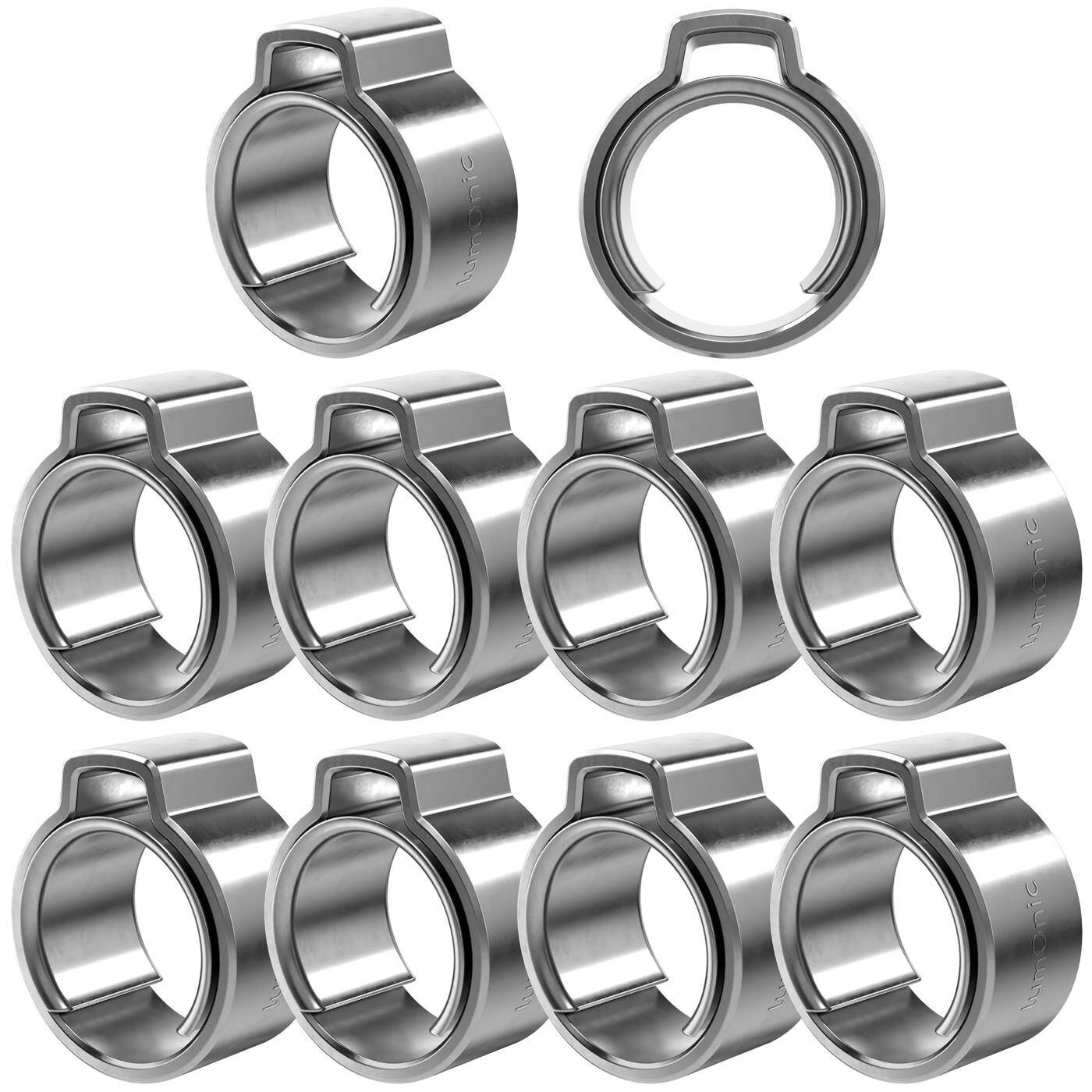 10x 1-Ohr-Schelle 7,3-9,0mm V2A Edelstahl Einohrschelle Schlauchschelle für Druckluft, Rohrsysteme, Garten, KFZ