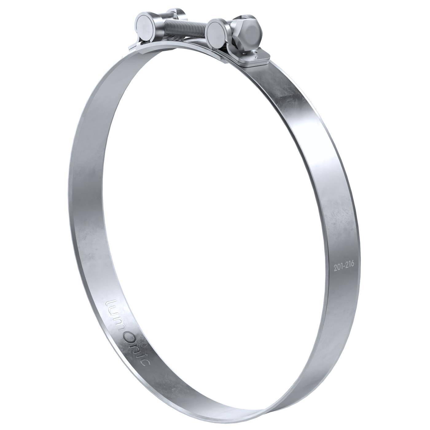 1x Lumonic Hinge pin clamp 201-213mm  Exhaust clamp for construction cars trucks