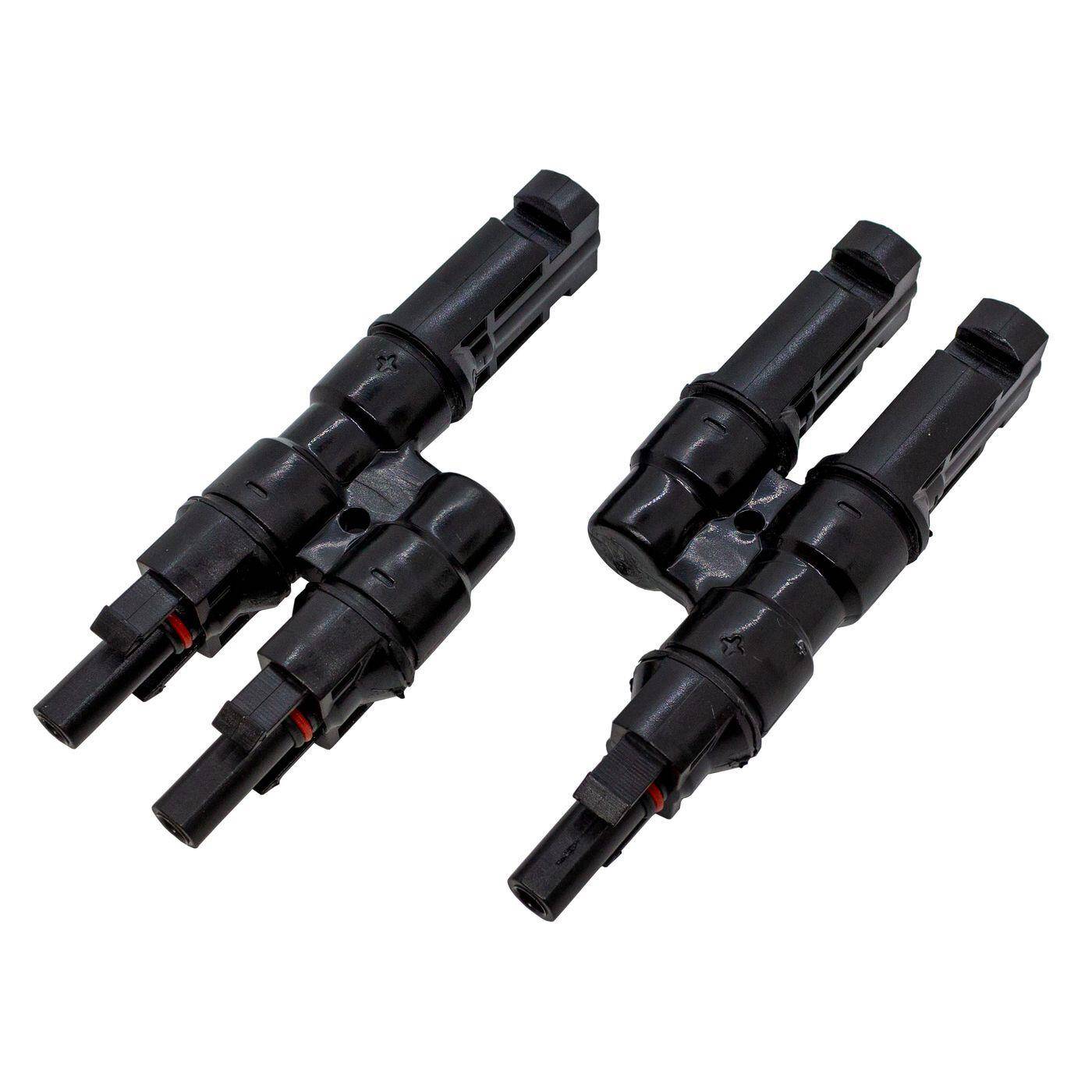 1 Paar Solar Y-Verteiler 2-fach Photovoltaik 1000V DC 30A IP67 -40...+125°C Stecker Buchse 1 Paar Solar Y-Verteiler 2-fach Photovoltaik 1000V DC 30A IP67 -40...+125°C Stecker Buchse