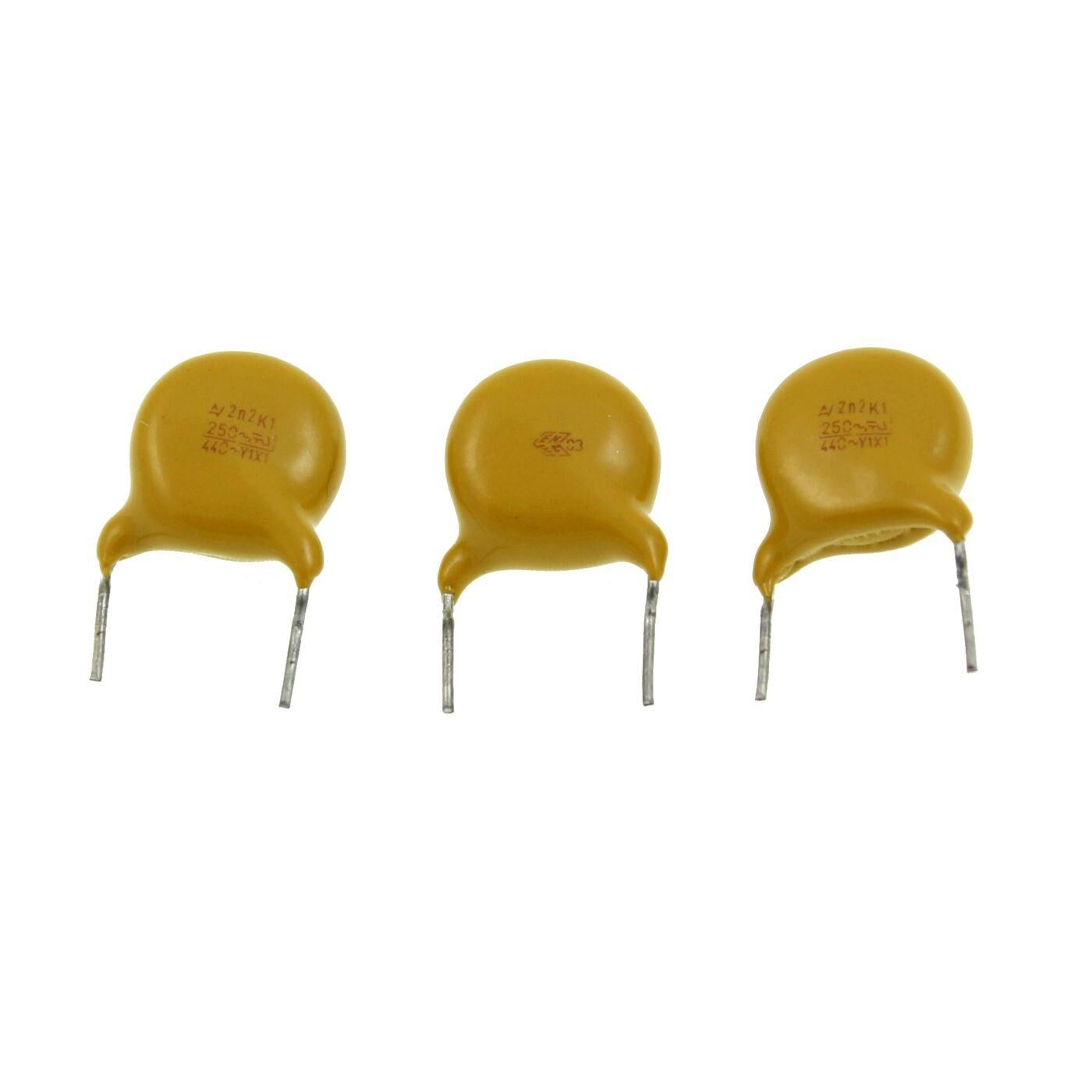 Ceramic Capacitor 2,2nF 440V AC Arcotronics K1Y222MQ47FACKA d11x5mm 2200pF