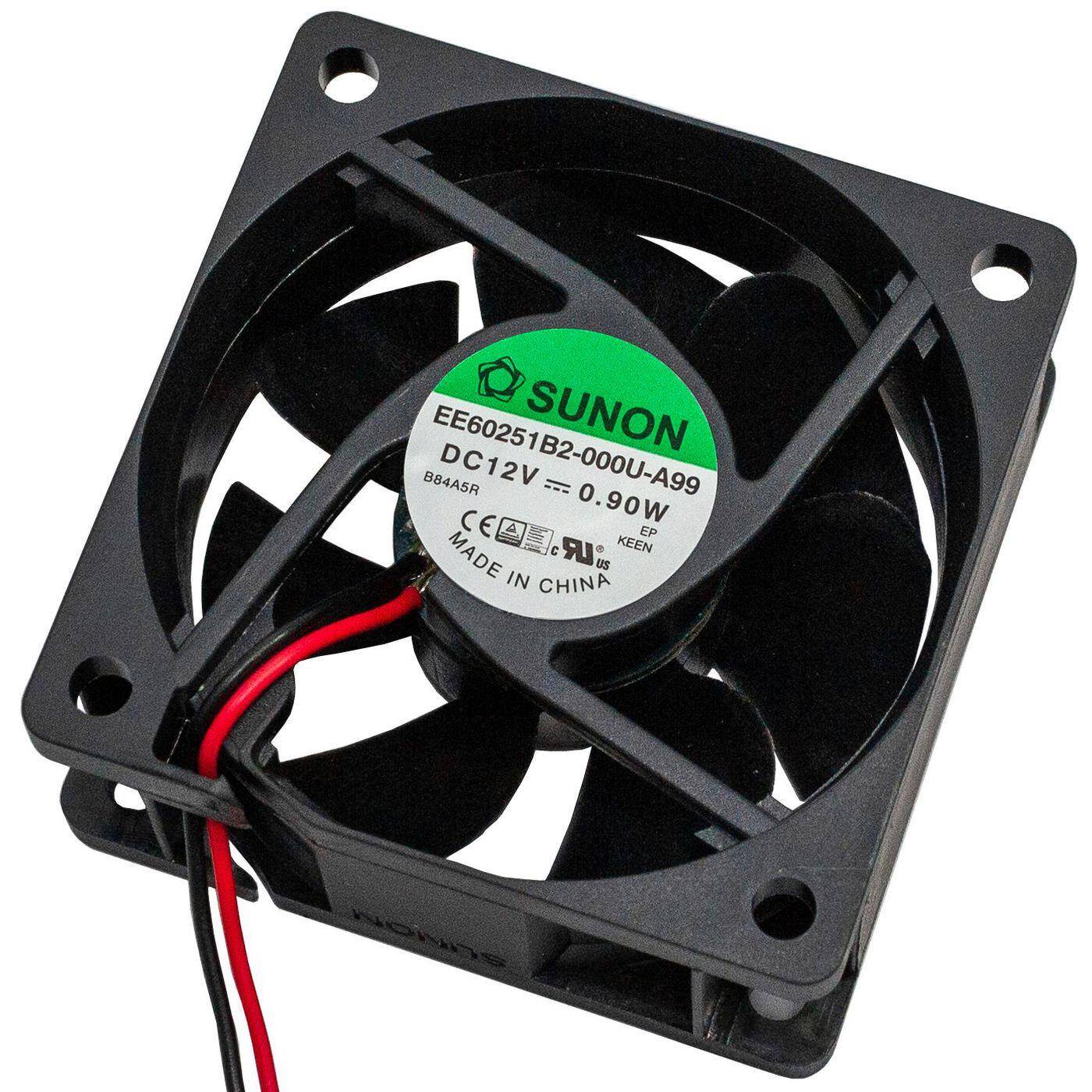 Lüfter 12V DC 0,9W 60x60x25mm 32,7m³/h 3800U/Min 32,7m³/h Sunon EE60251B2-A99