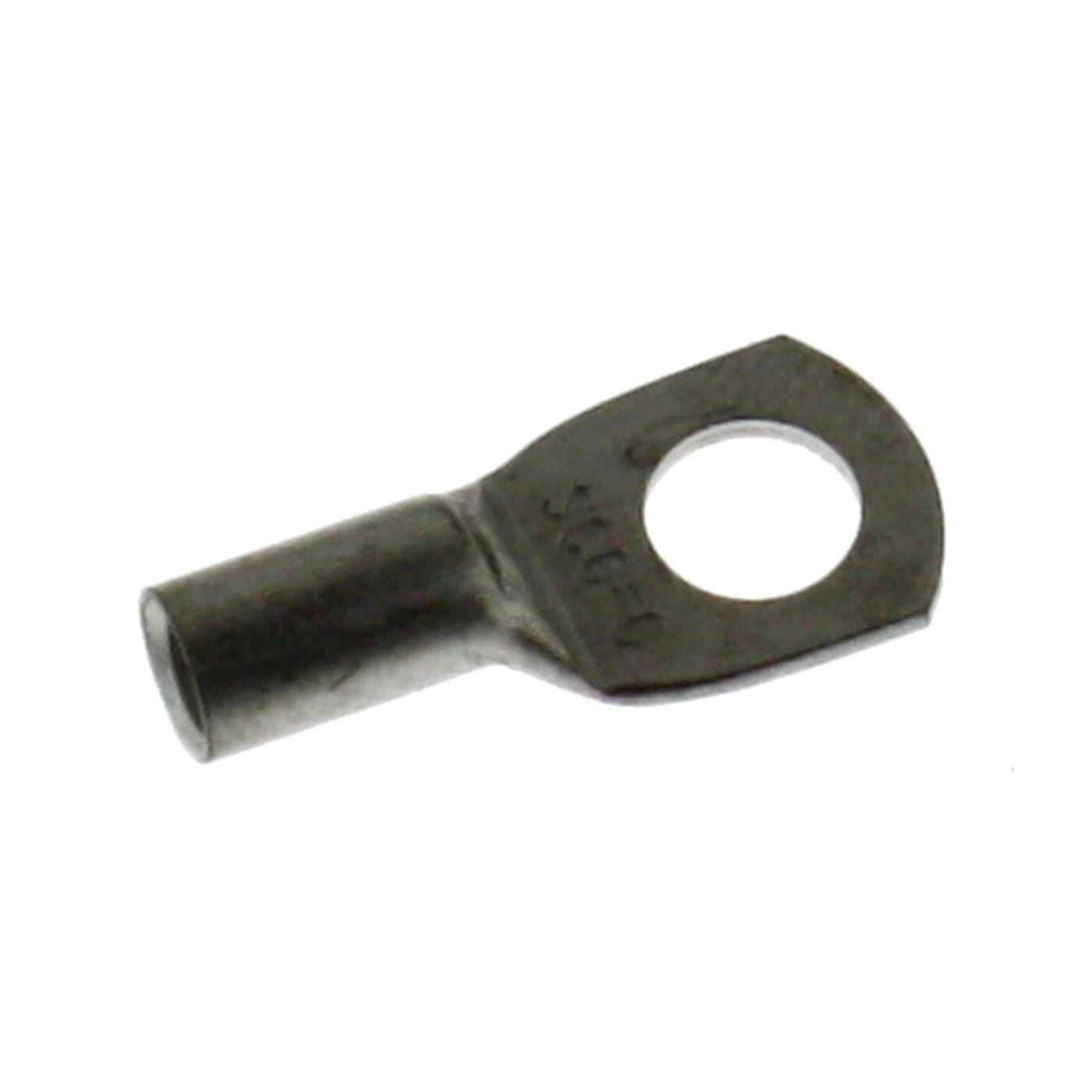 10x Tubular cable lug blank 6mm² Hole diameter M6 SC6-6 Ring lug Copper tinned
