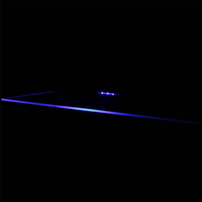 LED Glaskantenbeleuchtung Blau + 2m Kabel Schrank und Vitrinenbeleuchtung