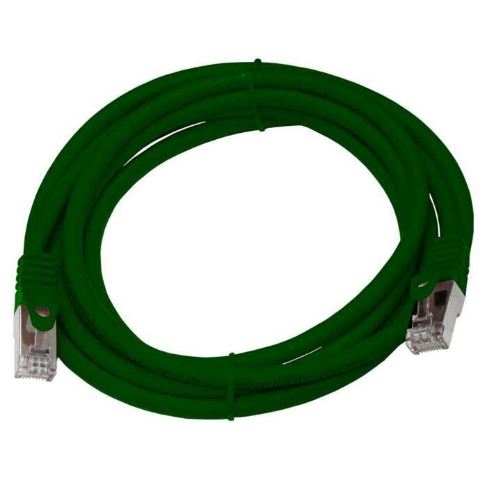 2m RJ-45 Netzwerkkabel Patchkabel CAT7 Grün S/FTP Ethernet DSL LAN CAT.7