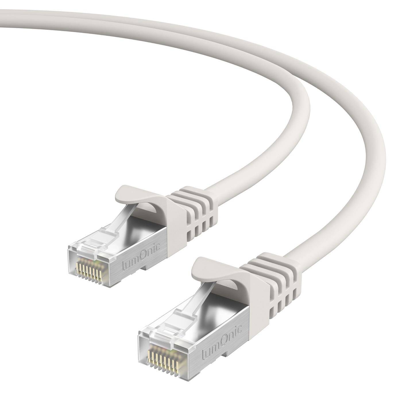 50m RJ-45 Netzwerkkabel Patchkabel CAT7 Weiß S/FTP Ethernet DSL LAN CAT.7