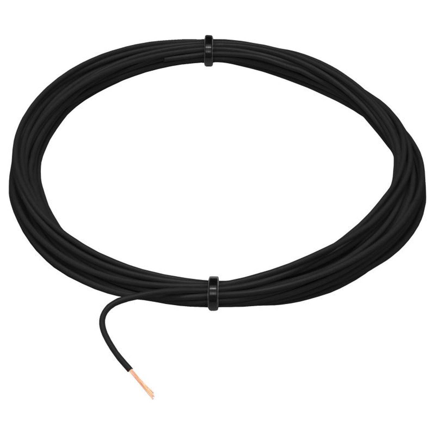 1m FLRY Fahrzeugleitung Schwarz 0,75mm² rund Kabel Litze KFZ Stromkabel