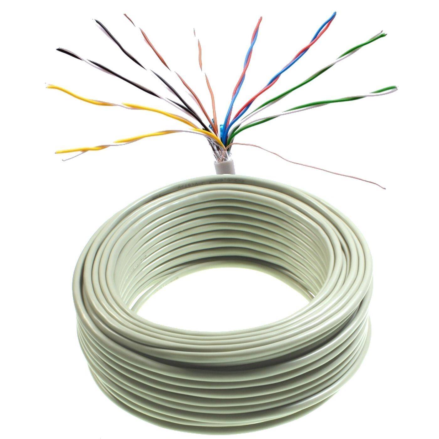 25m Telephone cable 10x2x0,6mm JYSTY 20 Wires ISDN Telecommunication cable Installation Cable J-Y(ST)Y 25m Telephone cable 10x2x0,6mm JYSTY 20 Wires ISDN Telecommunication cable Installation Cable J-Y(ST)Y
