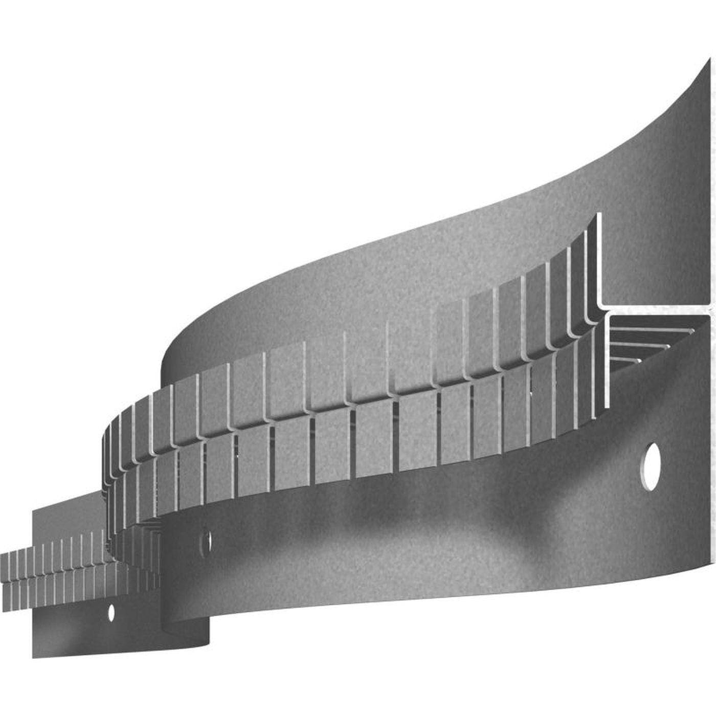 2m LED Trockenbauprofil SNL flex für Rundungen 80mm Sichtschenkel für Gipskartonplatten Stahl Zinkblech