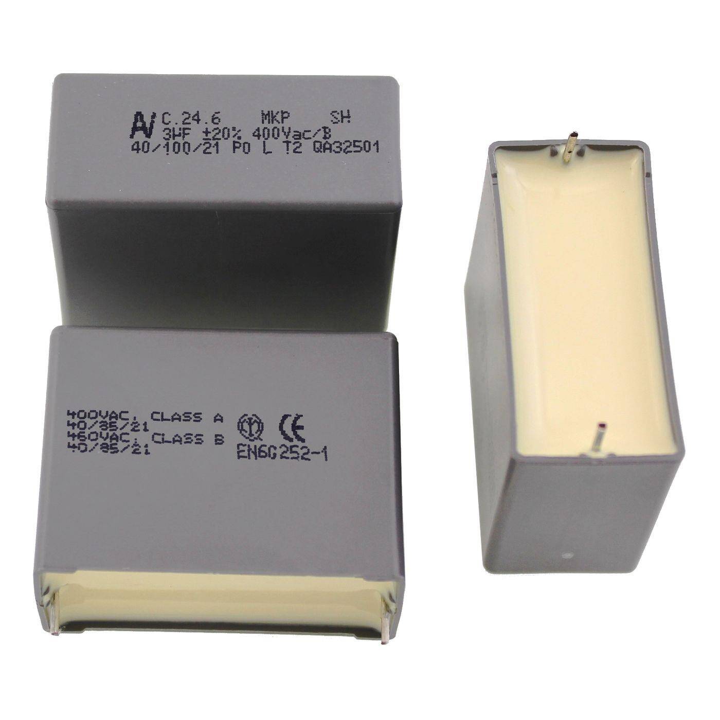 Motorkondensator 3µF 400V AC RM37,5 C2460AA4300CD9M 3uF
