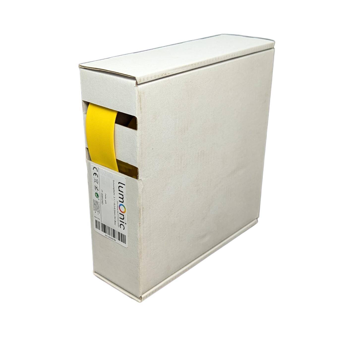 3m Schrumpfschlauch Box 3:1 18 -> 6mm Gelb Flexibel