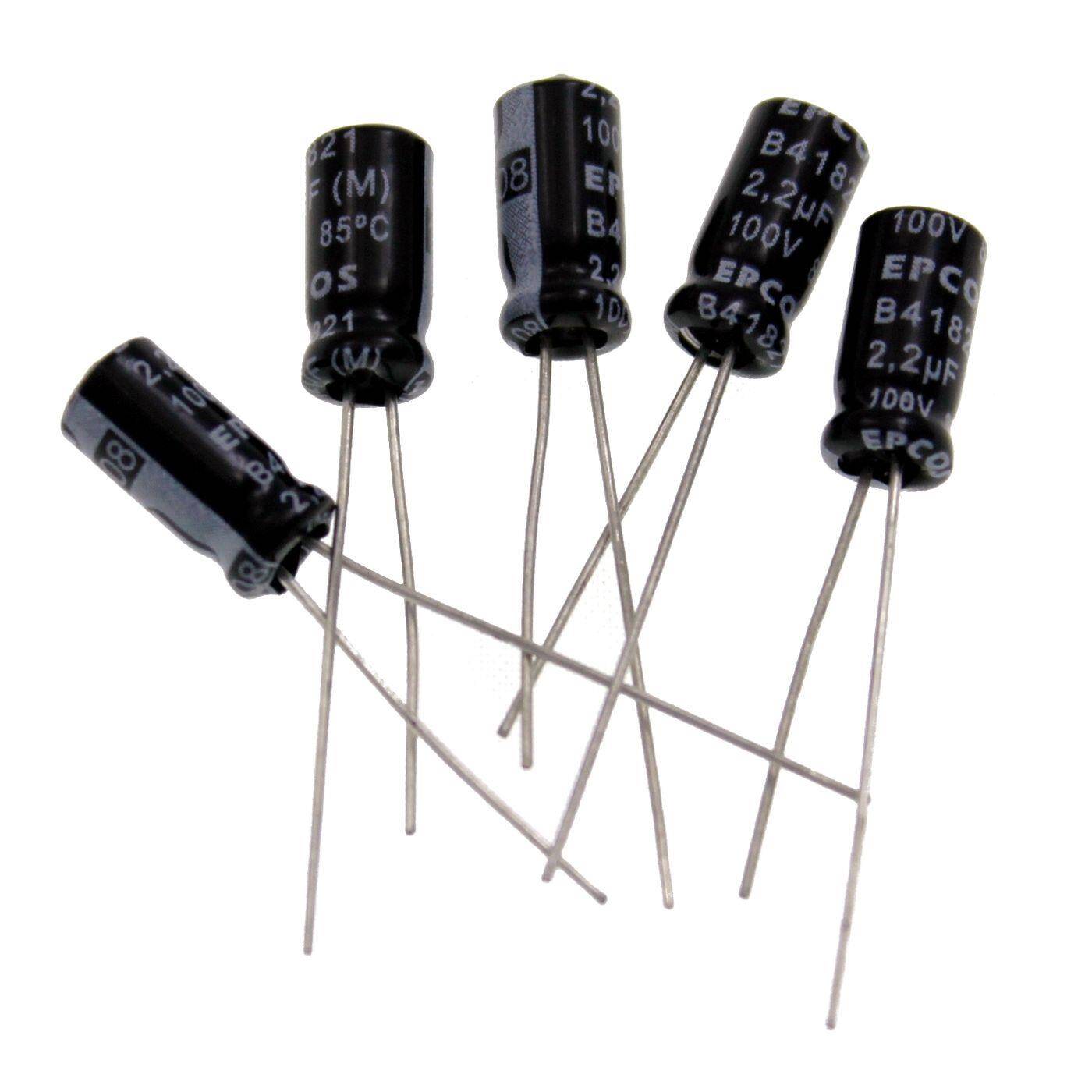 Elko Kondensator Radial 22µF 50V | Elektrolytkondensator bis zu einer Temperatur von 85°C | 5x11mm | 22uF B41821A6226M000 Epcos