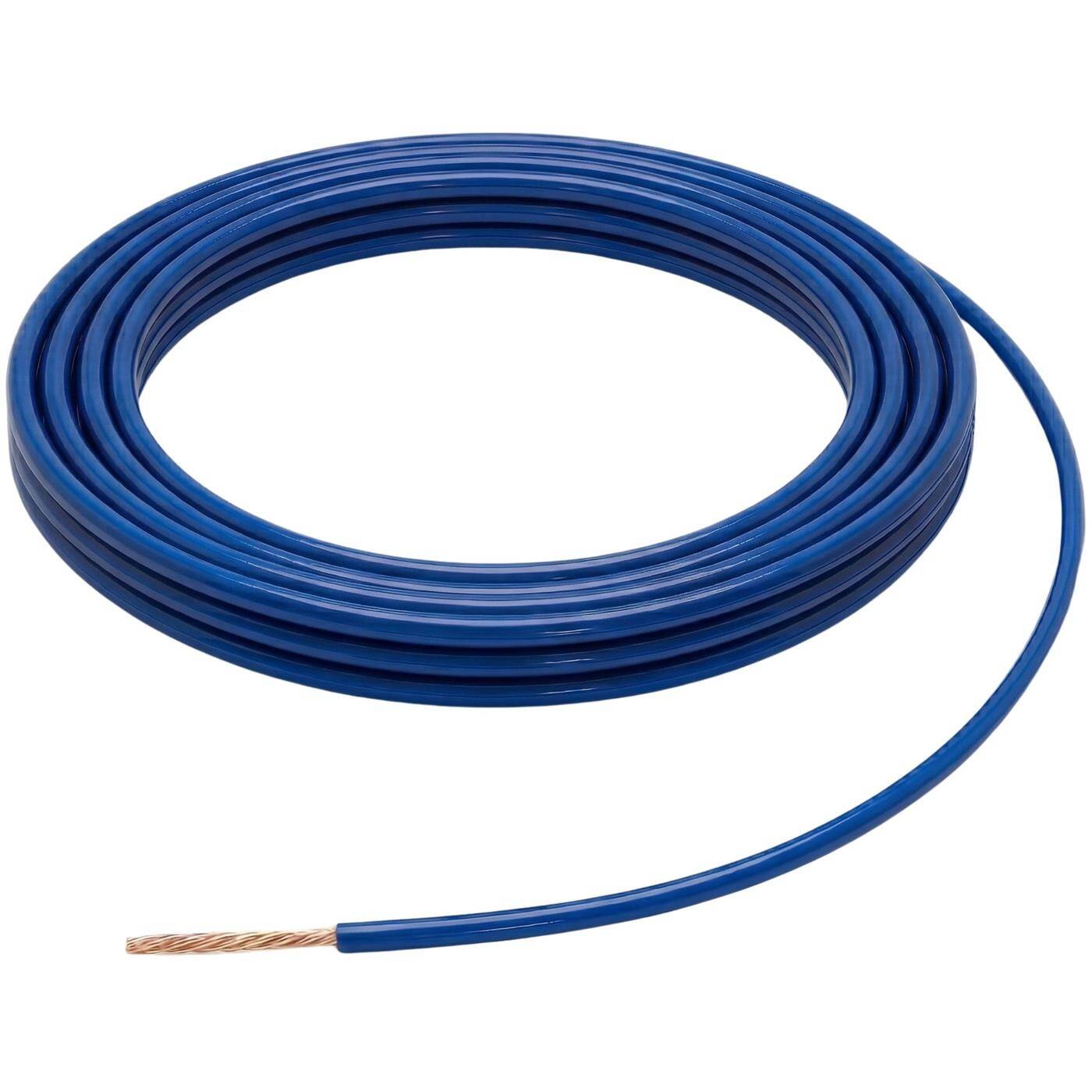 Lumonic 1m FLRY Fahrzeugleitung 0,35mm² Blau | einadrige KFZ Litze | Öl- und Kraftstoffbeständig, flammwidrig | Niedervolt
