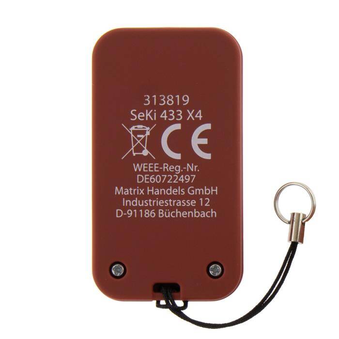 Universal Garagentoröffner Seki Open 433 x2 4-Kanal 433,92MHz NUR FÜR FIXCODES Toröffner Programmierbar Universal Garagentoröffner Seki Open 433 x2 4-Kanal 433,92MHz NUR FÜR FIXCODES Toröffner Programmierbar