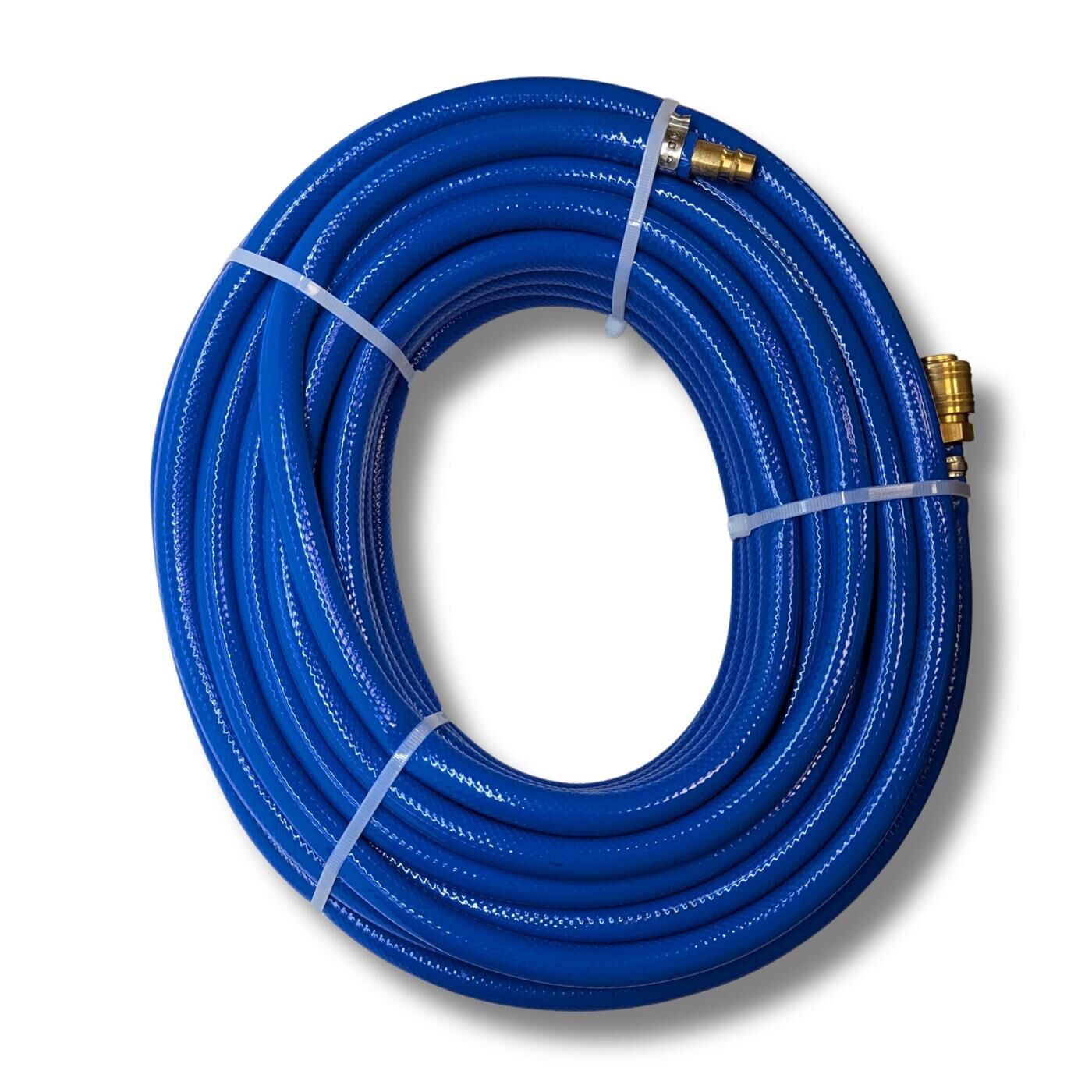 PVC hose with quick coupling I 9mm I 20m I ready-made I Flexible, abrasion-resistant and fabric-reinforced I Compressed air extension I Can