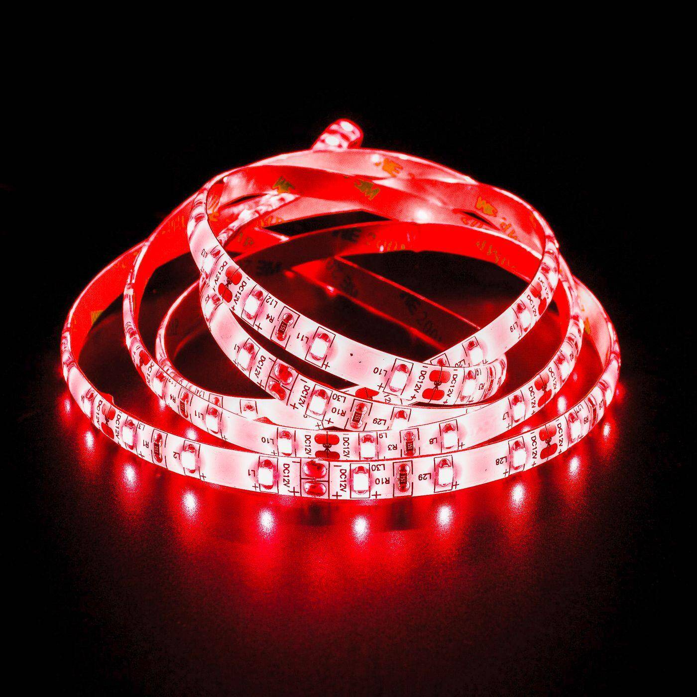 5m (500cm) LED Strip Tape Bar 24V Red IP65 300LEDs 60LED/m SMD2835