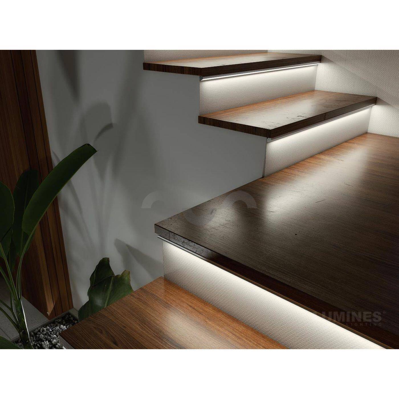 1m LED profile H Silver 17x17mm Aluminium 30° 60° Corner profile for 12mm LED strips