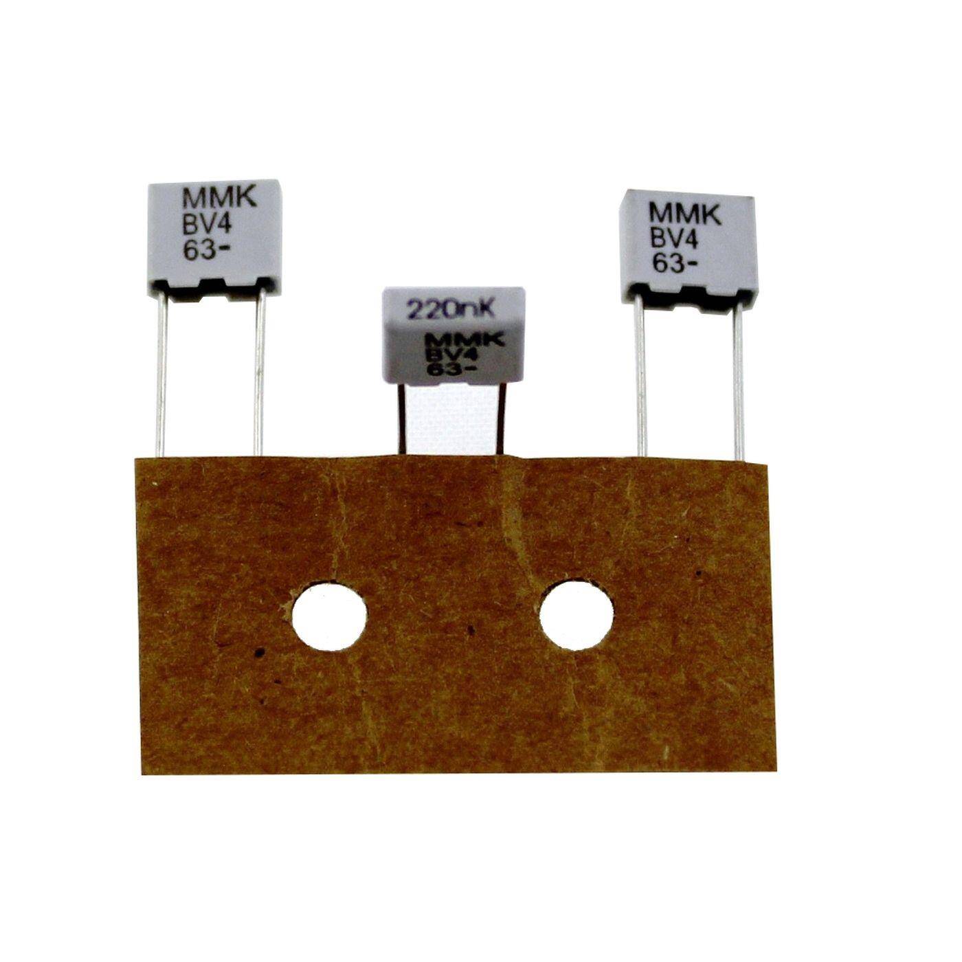 Evox Rifa MMK Foil Capacitor | 0,22µF 63V DC I 2-Pin Connection I 2-Pin I 0,22uF, 220nF I Capacitor for crossover networks of loudspeakers or for interference suppression of electrical devices