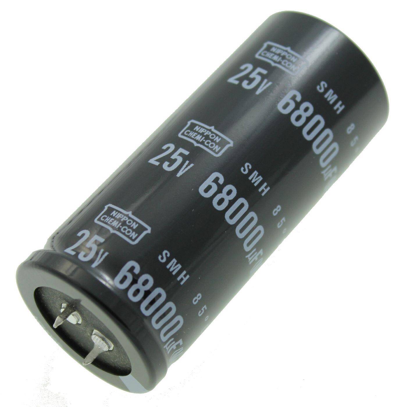 Snap-In Elko Kondensator 68000µF 25V | Elektrolytkondensator bis zu einer Temperatur von 85°C | 35x80mm | 68000uF ESMH250VSN683MA80U United Chemi-Con