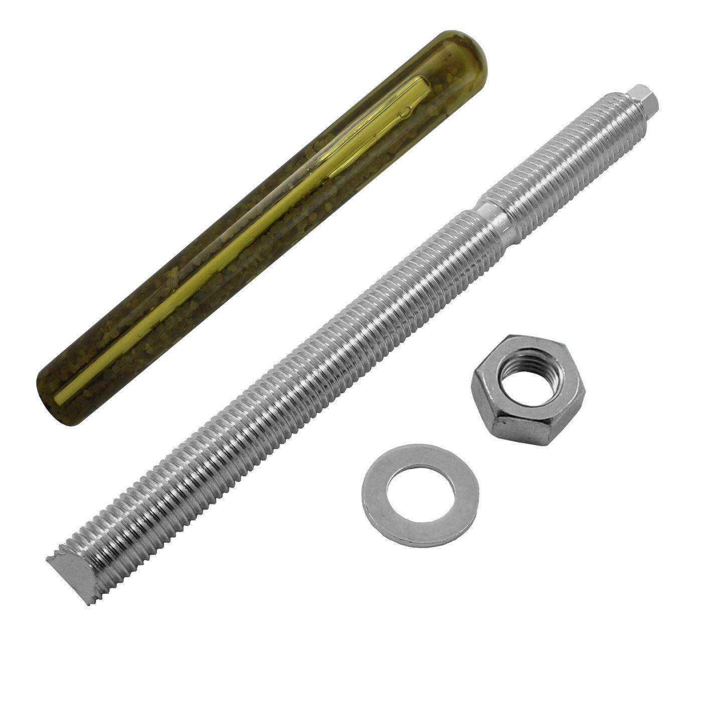 Lumonic Ankerstange + Verbundankerpatrone M24 x 300 Edelstahl A4 I Zur Verwendung als Keilanker, Metalldübel, Bolzenanker, Blitzdübel I Für verschiedene Arten Durchsteckmontagen