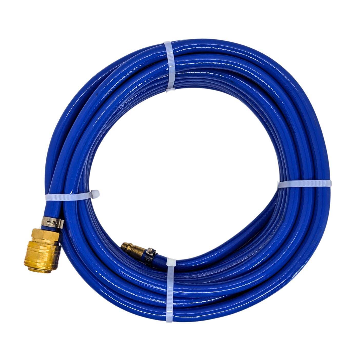 10m Druckluftschlauch mit Schnellkupplung 6mm PVC Druckluftverlängerung Dose & Stecker fertig konfektioniert flexibel, abriebfest und gewebeverstärkt