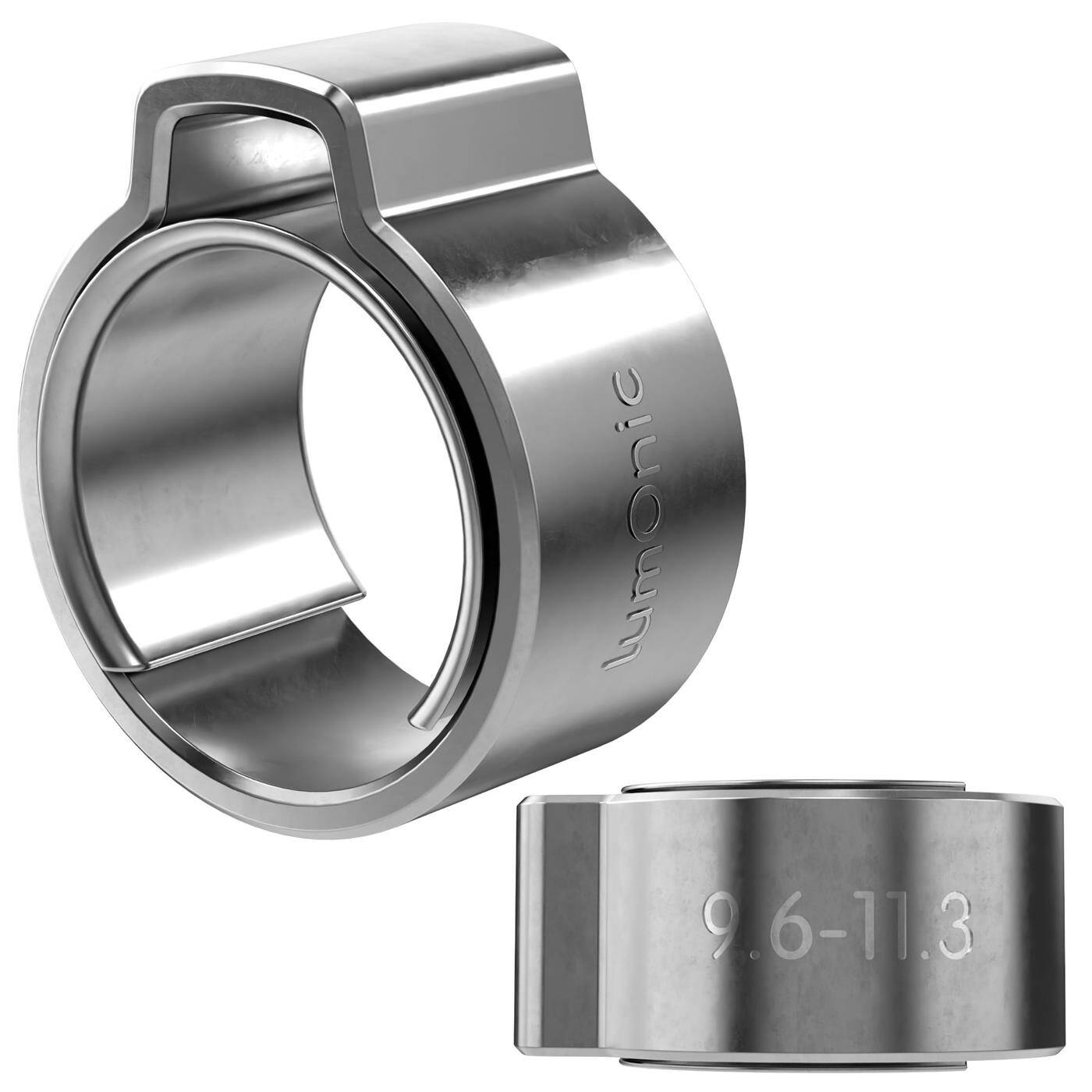 Lumonic I 2x 1-ear clip 9,6-11,3mm I V2A Stainless steel I Single ear clip I Hose clamp I for Compressed air, Pipe systems, Garden, CAR