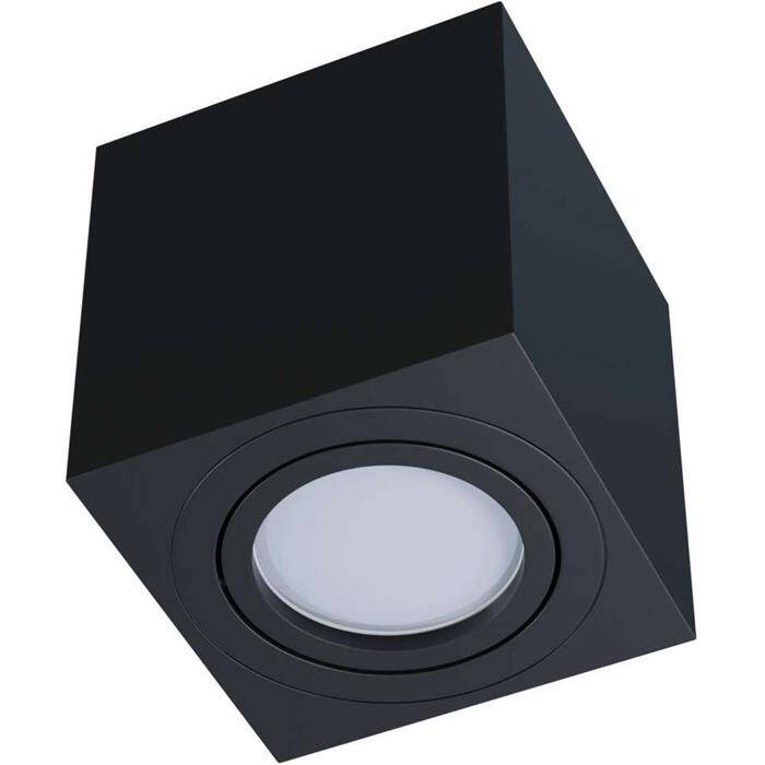 LED Surface mount frame Square 80x80x84mm Black Aluminium Swivelling Spot GU10 MR16 LED Surface mount frame Square 80x80x84mm Black Aluminium Swivelling Spot GU10 MR16