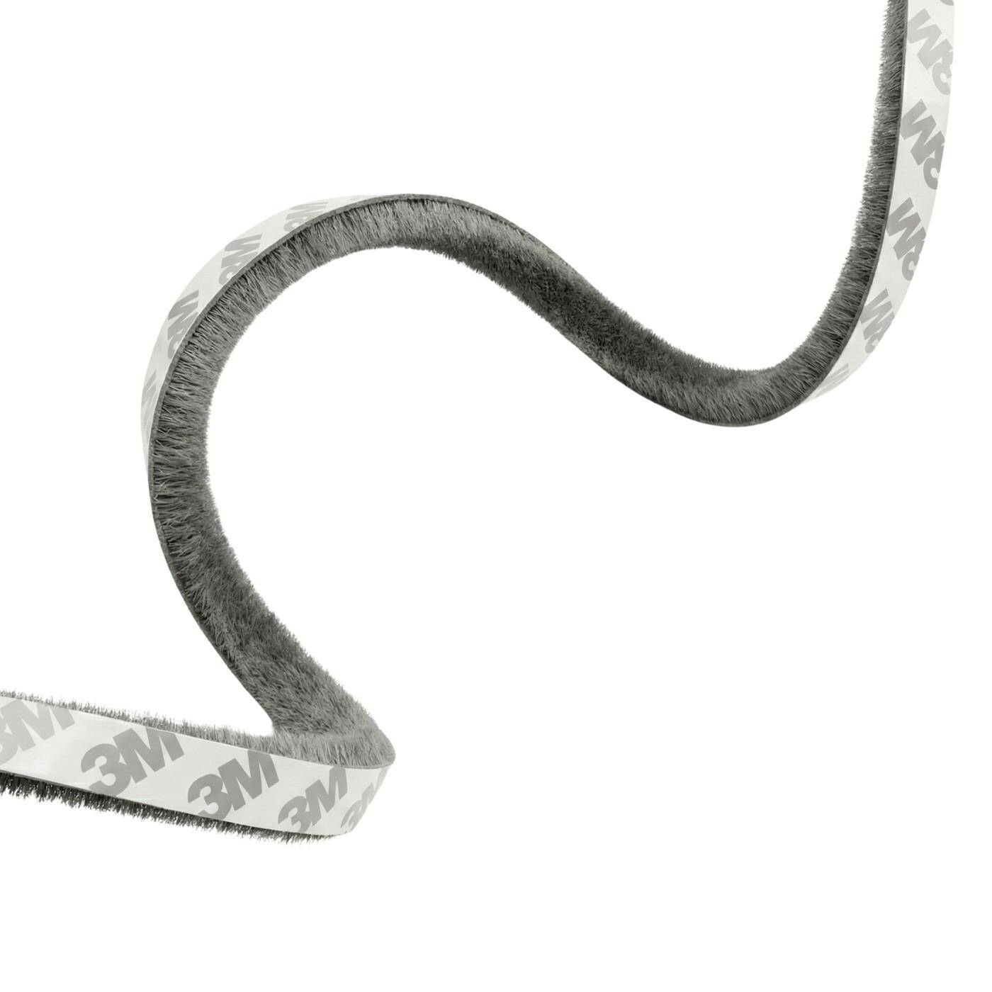 10m Bürstendichtung grau 6mm Selbstklebend & Zuschneidbar Zugluftstopper Kälteschutz Insektenschutz für Fenster Türen Schrank