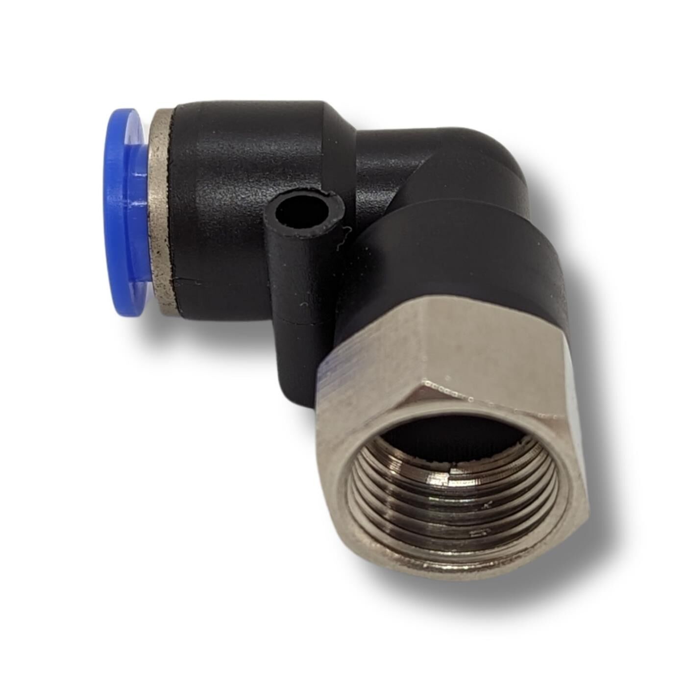 PU Schlauch 90° Steckverbinder Fitting mit Innengewinde 10mm*3/8Zoll Winkel-Verbinder L-Steckverbinder pneumatischer Steckverbinder Fitting Druckluft & Automatisierung