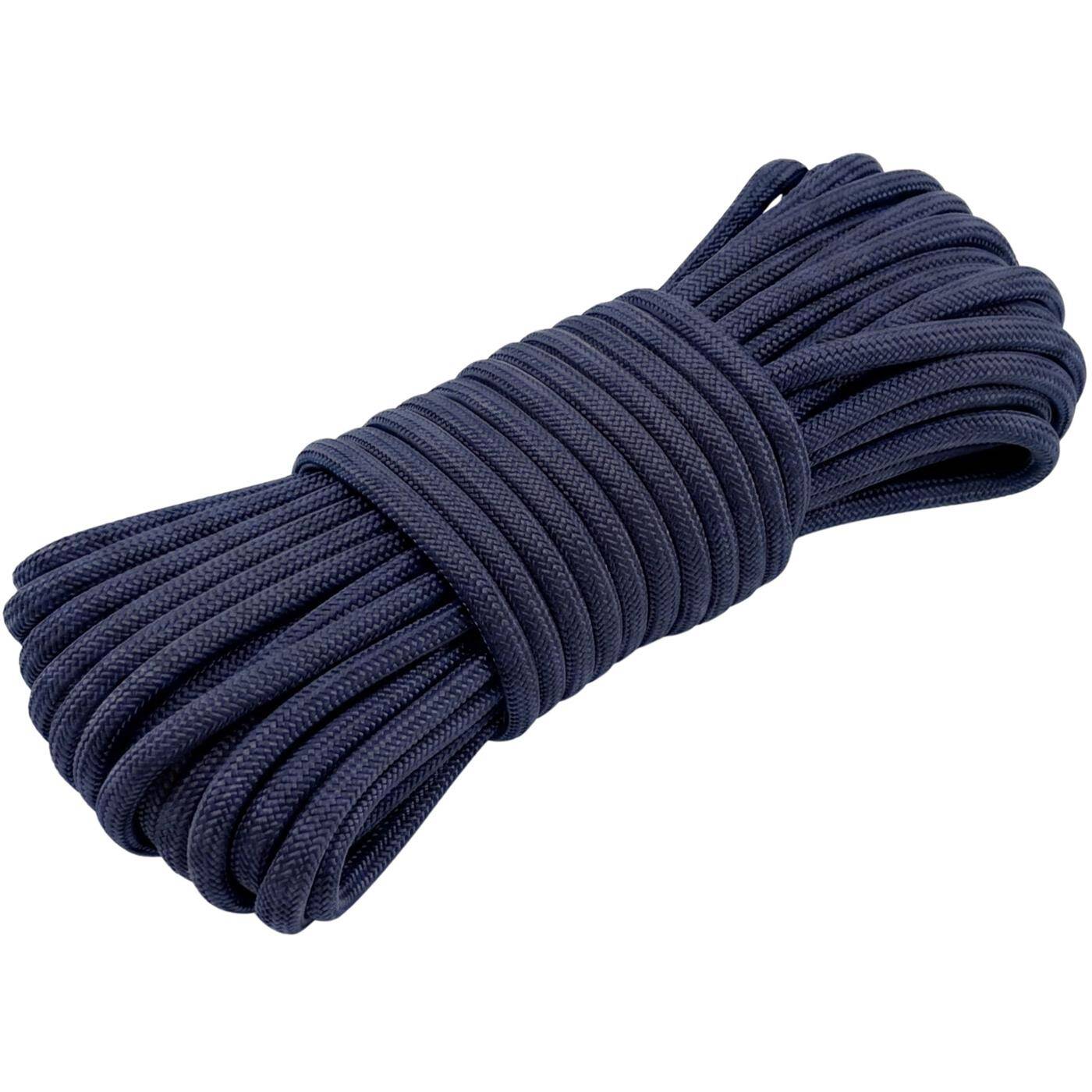 Lumonic 10m Paracord 4mm Navy blue | 100% nylon | 7 cores, 32 strand sheath | Max. 125 kg load capacity | dog leash, bracelet, outdoor, bushcraft, tent cord