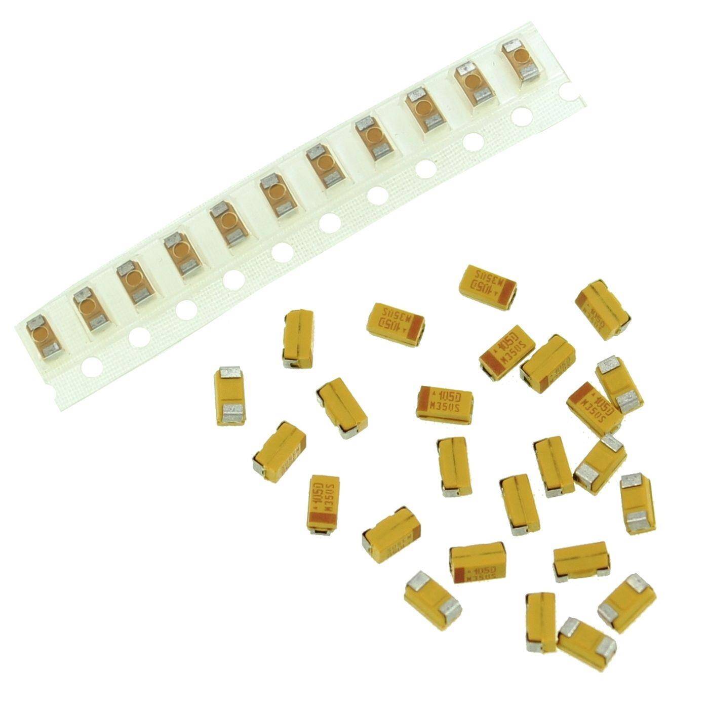 Tantal Kondensator SMD A 1µF 20V 125°C 3,2x1,6mm AVX TAJA105M020R 1uF Tantal Kondensator SMD A 1µF 20V 125°C 3,2x1,6mm AVX TAJA105M020R 1uF
