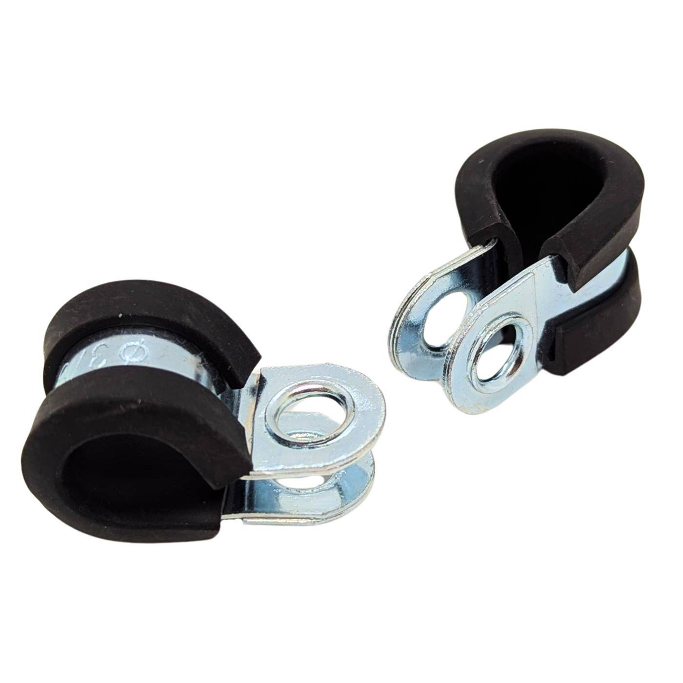 5x P-Clip Leitungsschelle mit Gummi 10mm Rohrschelle Befestigungsschelle