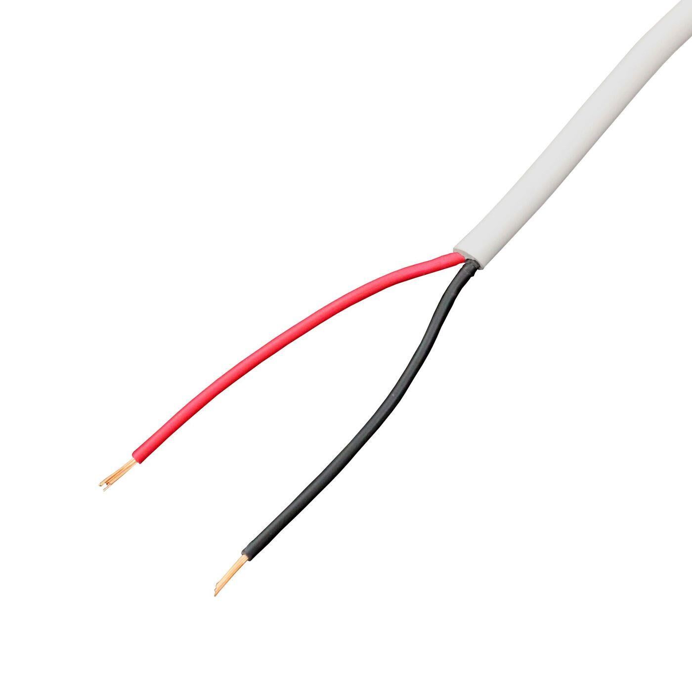 1m LED Control cable 2x 0,34mm² LiYY Extension 2 wire Power cable White