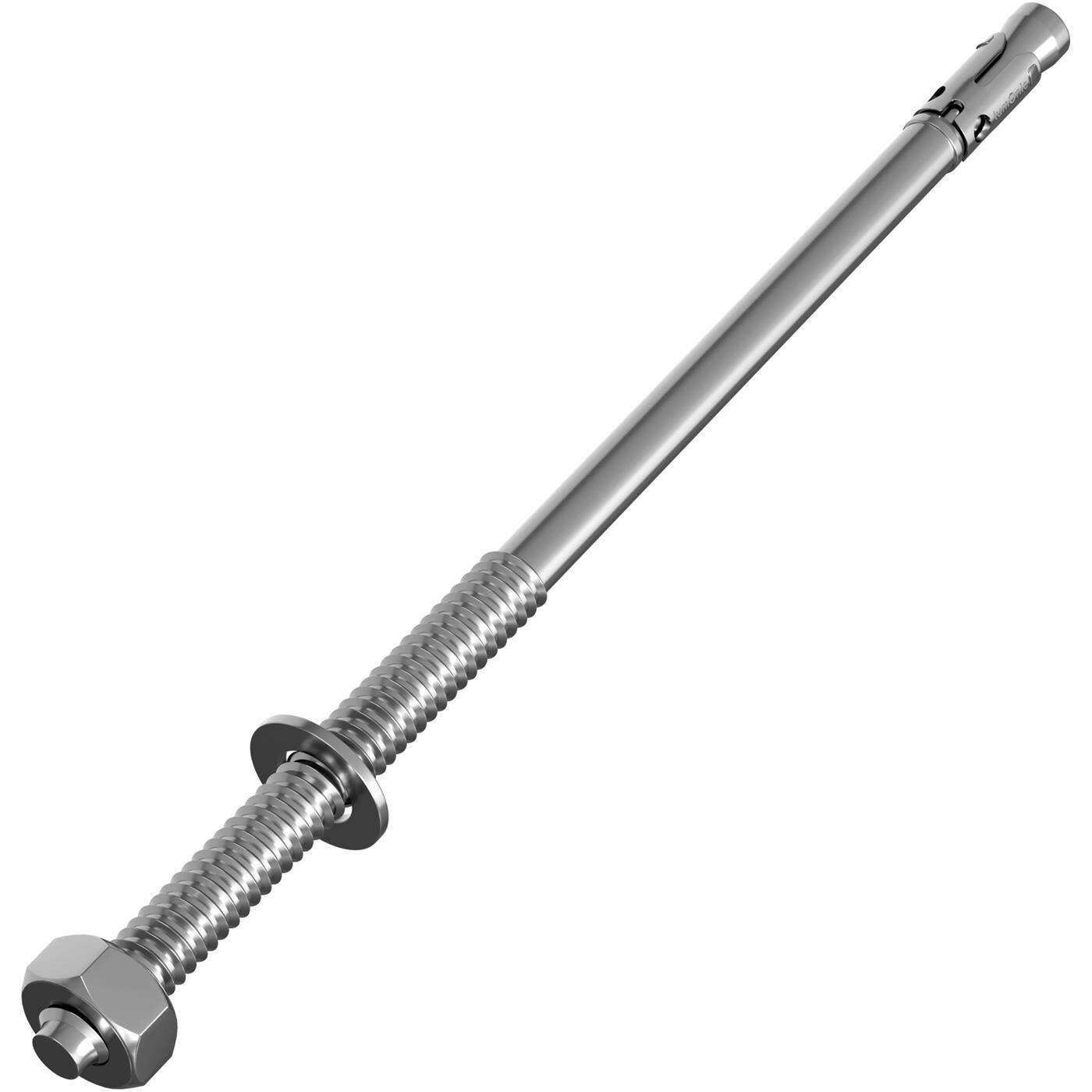 Lumonic Schwerlastdübel M12 x 285mm | hochwertige Keilanker verzinkt | Durchsteckmontage, SOFORT BELASTBAR | Betonanker, Schwerlastanker | für Überdachungen, Geländer, Regale, Trennwände