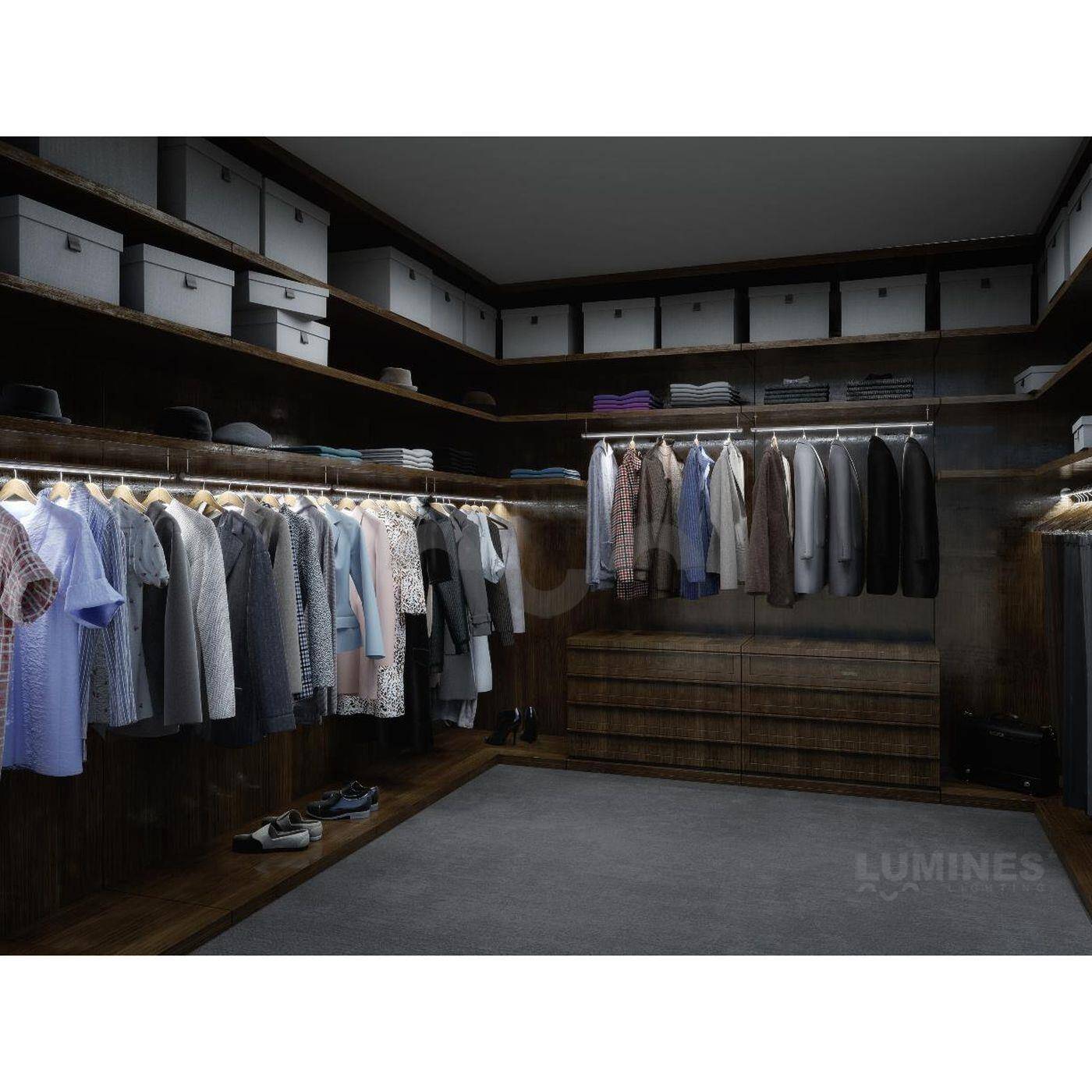 1m LED Profil Cosmo Inox  25mm Aluminium Rundprofil für 12mm LED Streifen