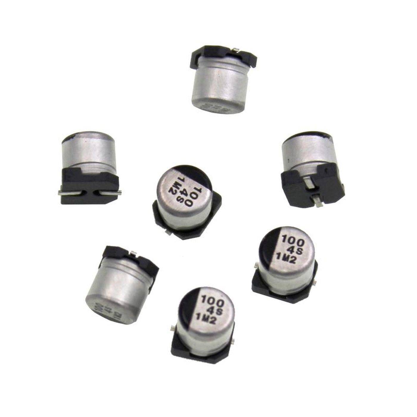 SMD Elko Capacitor 100µF 4V | Electrolytic capacitor up to a temperature of 85°C | 5x5,4mm | 100uF ECEV0GA101 Panasonic