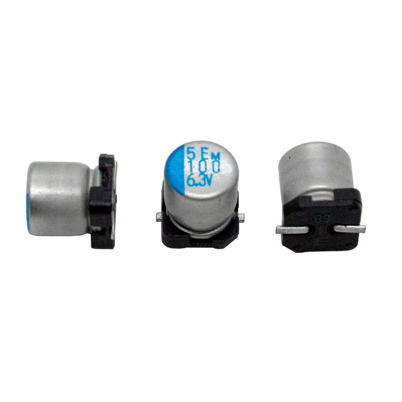 SMD Elko Capacitor 100µF 6,3V 105°C 5,7x5mm PVM-6V101ME60E-R2 100uF