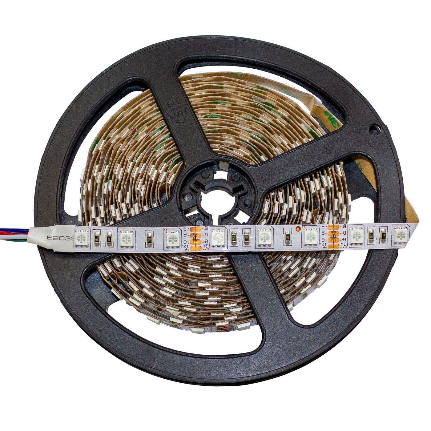 5m (500cm) RGB LED Streifen Band Leiste 12V IP20 300LEDs 60LED/m SMD5050