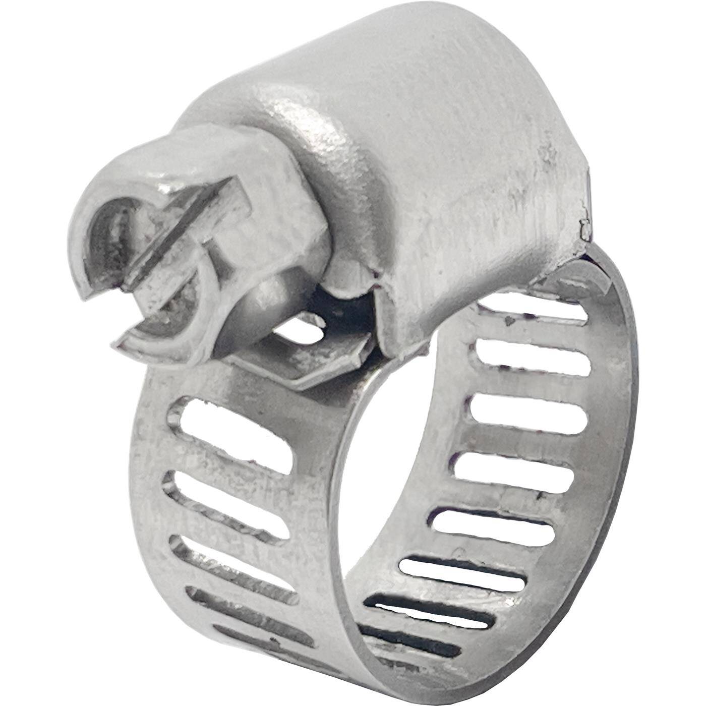 Lumonic 25x 10-16mm Schlauchschelle Edelstahl V2A 201 I einstellbare Schlauchschellen zum Schrauben I für Rohre Schläuche Waschmaschine KFZ Auto Haus Garten