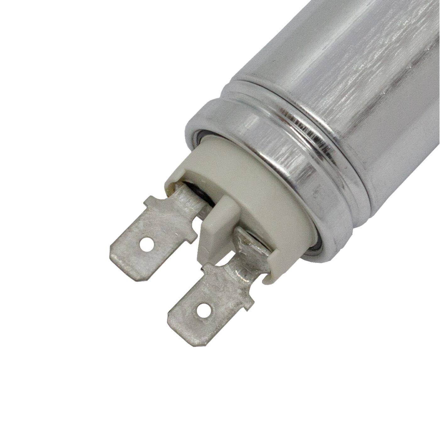 Lumonic Anlaufkondensator Hydra MKP-500 3-A inkl. Stecker 6,3x0,8mm | Motorkondensator 3µF 470V 25x58mm I Kondensator mit hochwertigem Metallgehäuse