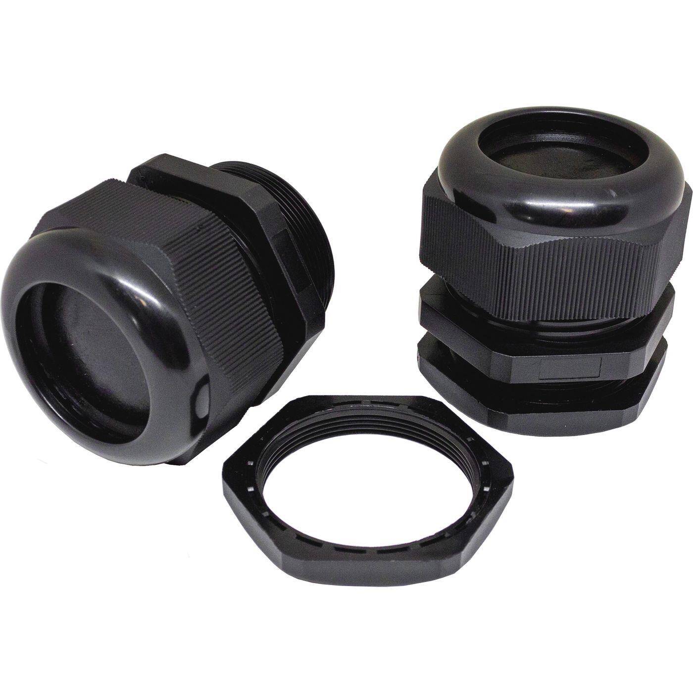 2x Kabelverschraubung M50 PG42 schwarz IP67 metrisch 32-38mm
