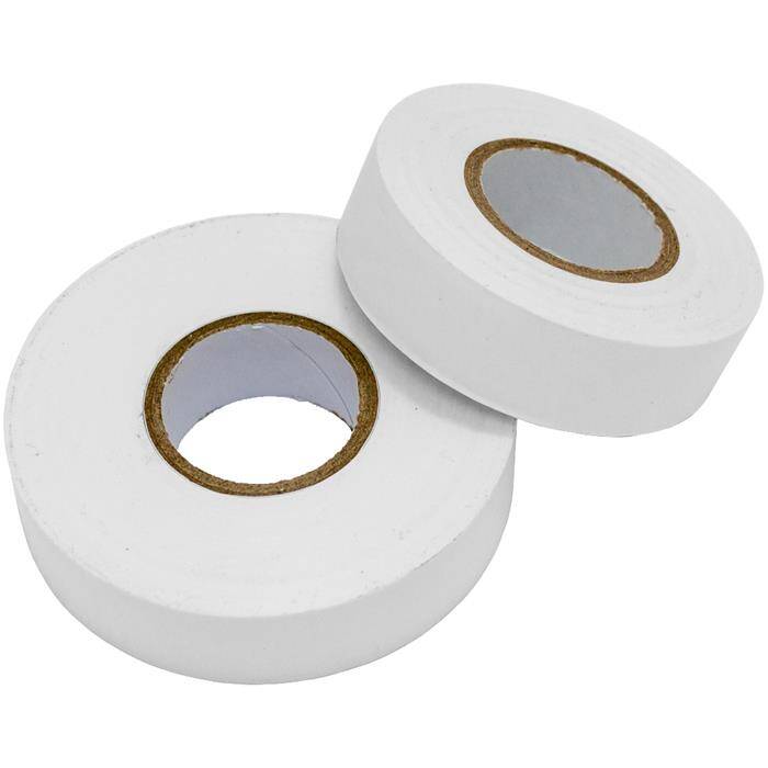 20m PVC Insulating tape 19mm Adhesive tape White Insulating tape Electrician Hobbyist