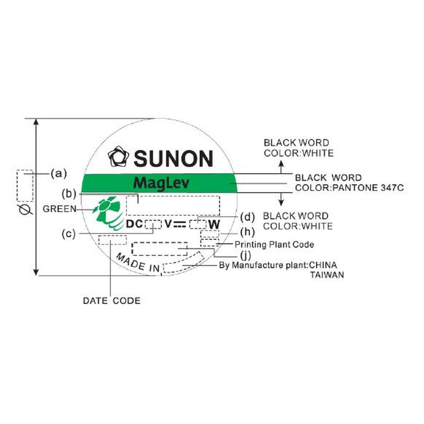 Fan 5V DC 0,36W 30x30x6mm 6,3m³/h 7100U/Min 6,3m³/h Sunon MF30060V21000UA99
