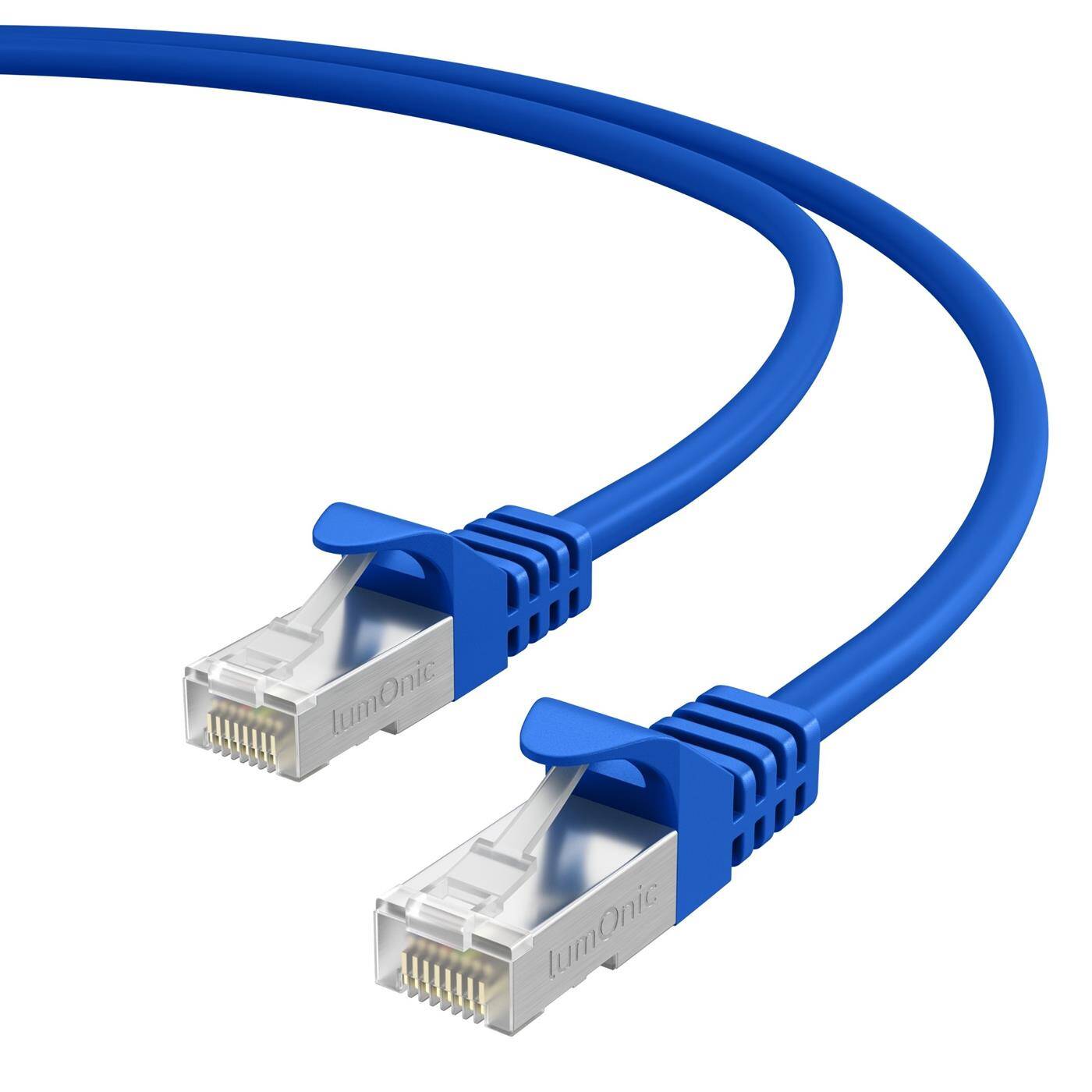 0,5m CAT7 Patch Cable S/FTP RJ45 Blue Ethernet LAN Network cable