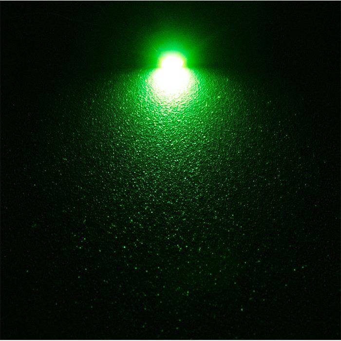 10x Superhelle LEDs SMD 0603 Grün mit Kupferlackdraht 20cm + 12V Vorwiderstand