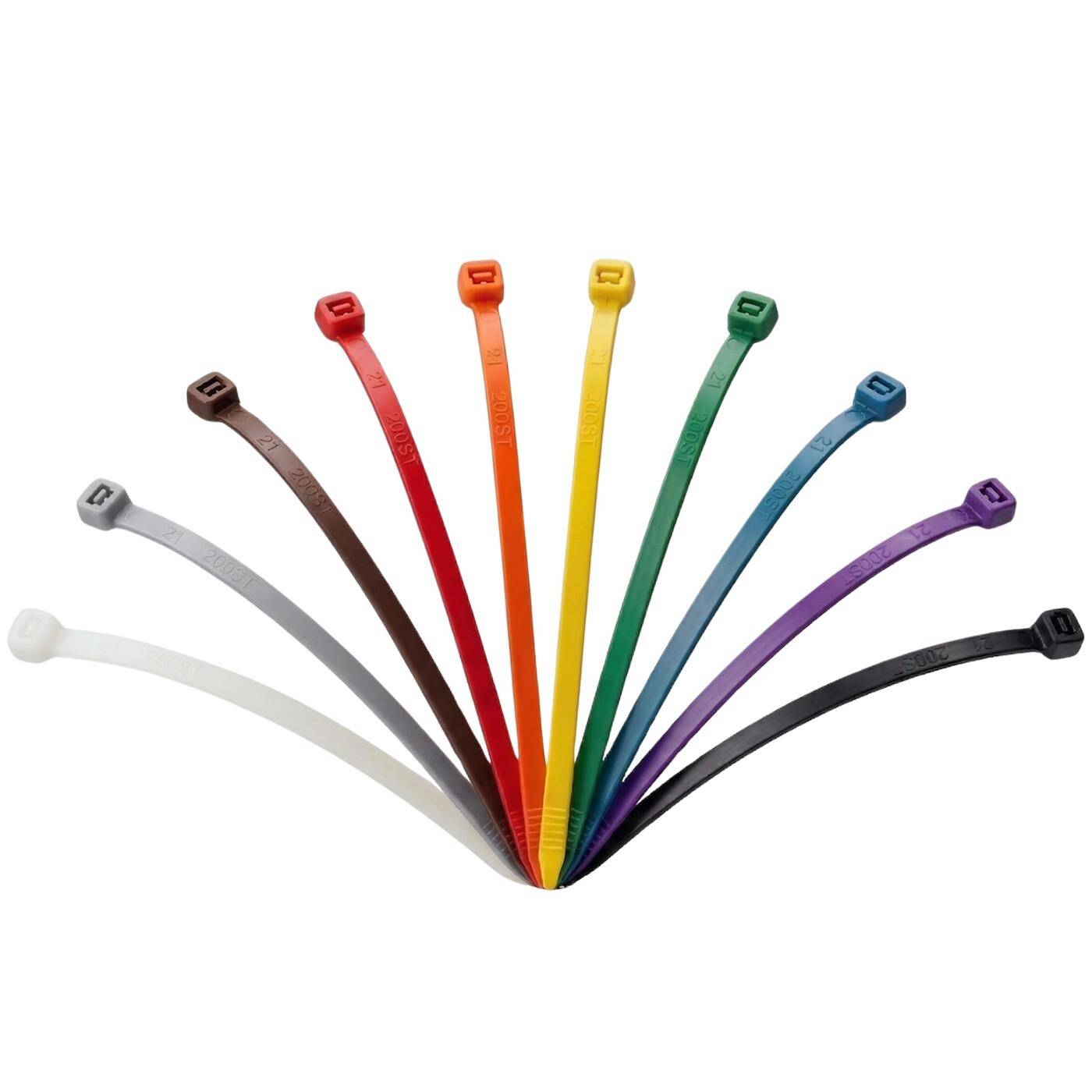 Lumonic 100 Stück Cable tie White | 300 × 4,8mm | up to 22.2kg tensile strength | Nylon PA6.6 | transparent &amp; inconspicuous, industrial quality | Cable management, industry, workshop, household