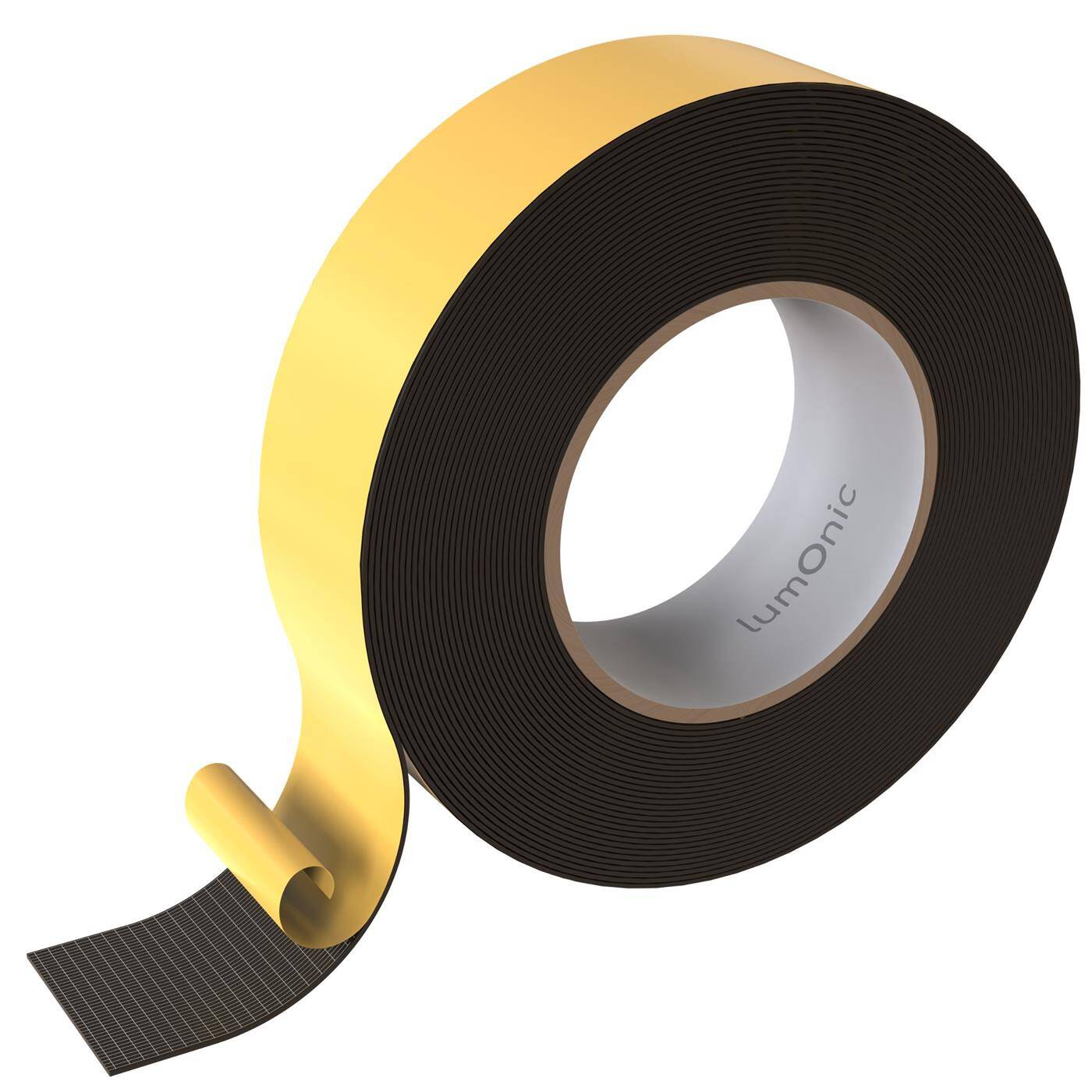 Lumonic 10 m Dichtungsband selbstklebend, Moosgummi, 40 mm x 1 mm - EVA-Schaum, Türdichtung, Fensterdichtung, Zugluft abdichten, Klappern dämpfen, Entkopplungsband, Schaumstoffband